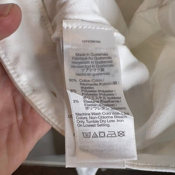 Madewell $128 Petite Curvy High-Rise Skinny Jeans in Pure White Size 33P AJ311 - Picture 7 of 7